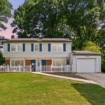 Front of 2406 Kenly Place, a colonial in Kenilworth at Belair, Bowie MD
